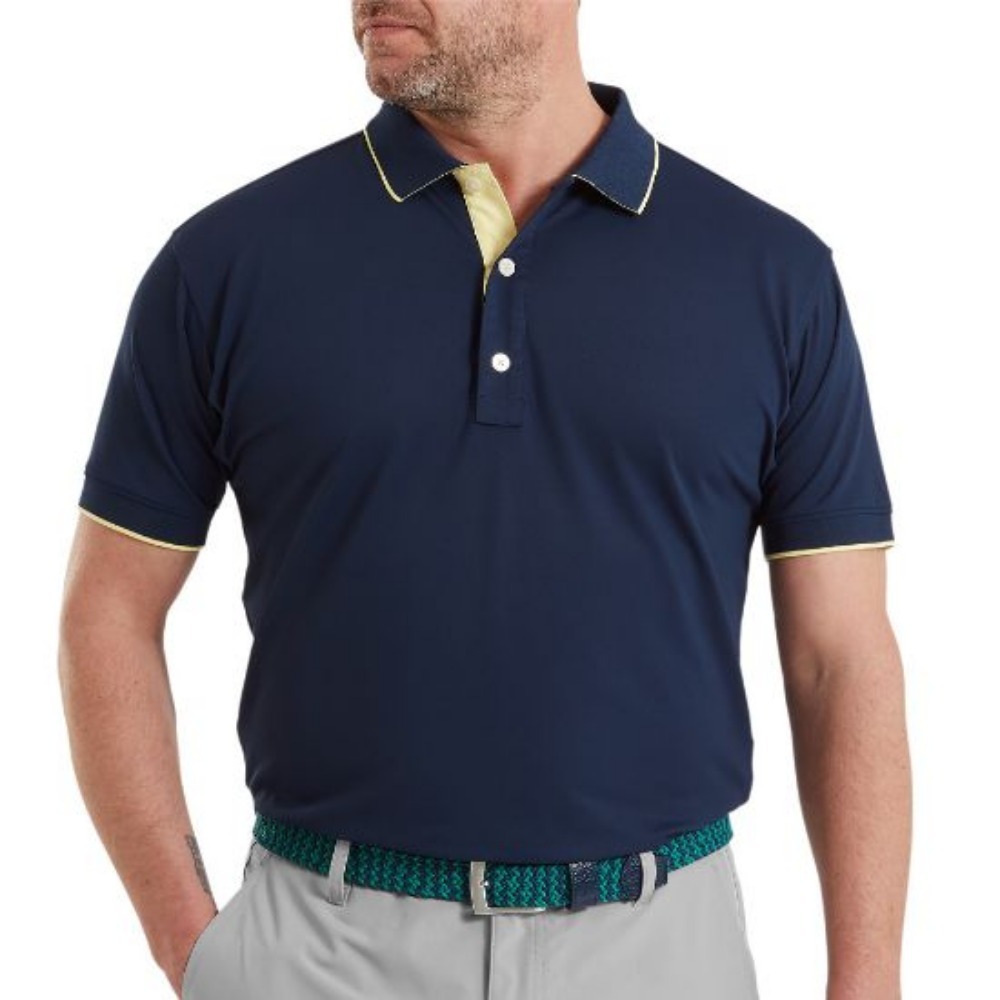 FootJoy Men's Wordmark Pique Golf Polo shirt