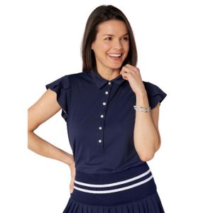 Swing Out Sister Ladies Summer Breeze Cap Sleeve Polo Shirt