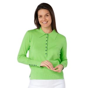 Swing Out Sister Ladies Blush Golf Sweater