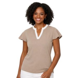 Swing Out Sister Ladies Louise Elite Cap Sleeve Polo Shirt