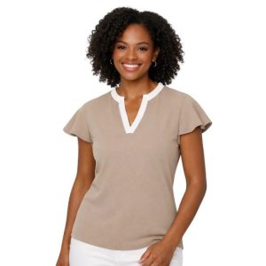 Swing Out Sister Ladies Louise Elite Cap Sleeve Polo Shirt