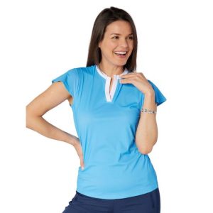 Swing Out Sister Ladies Louise Elite Cap Sleeve Polo Shirt