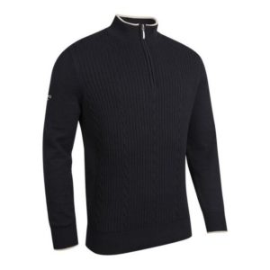 Glenmuir Men's Hoy Zip Neck Golf Sweater