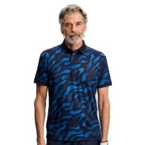 J.Lindeberg Men's Tour Tech Print Golf Polo Shirt
