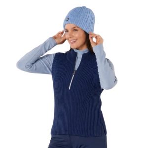 Swing Out Sister Ladies Carmen 1/4 Zip Knit Golf Pullover