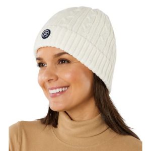 Swing Out Sister Ladies Nada Cable Knit Golf Bobble Hat