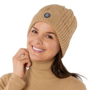 Swing Out Sister Ladies Nada Cable Knit Golf Bobble Hat